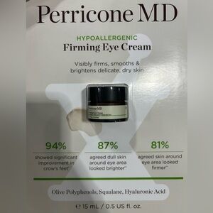 NEW Perricone MD HypoAllergenic Firming Eye Cream 0.5 Fl Oz Retail $75 Firming